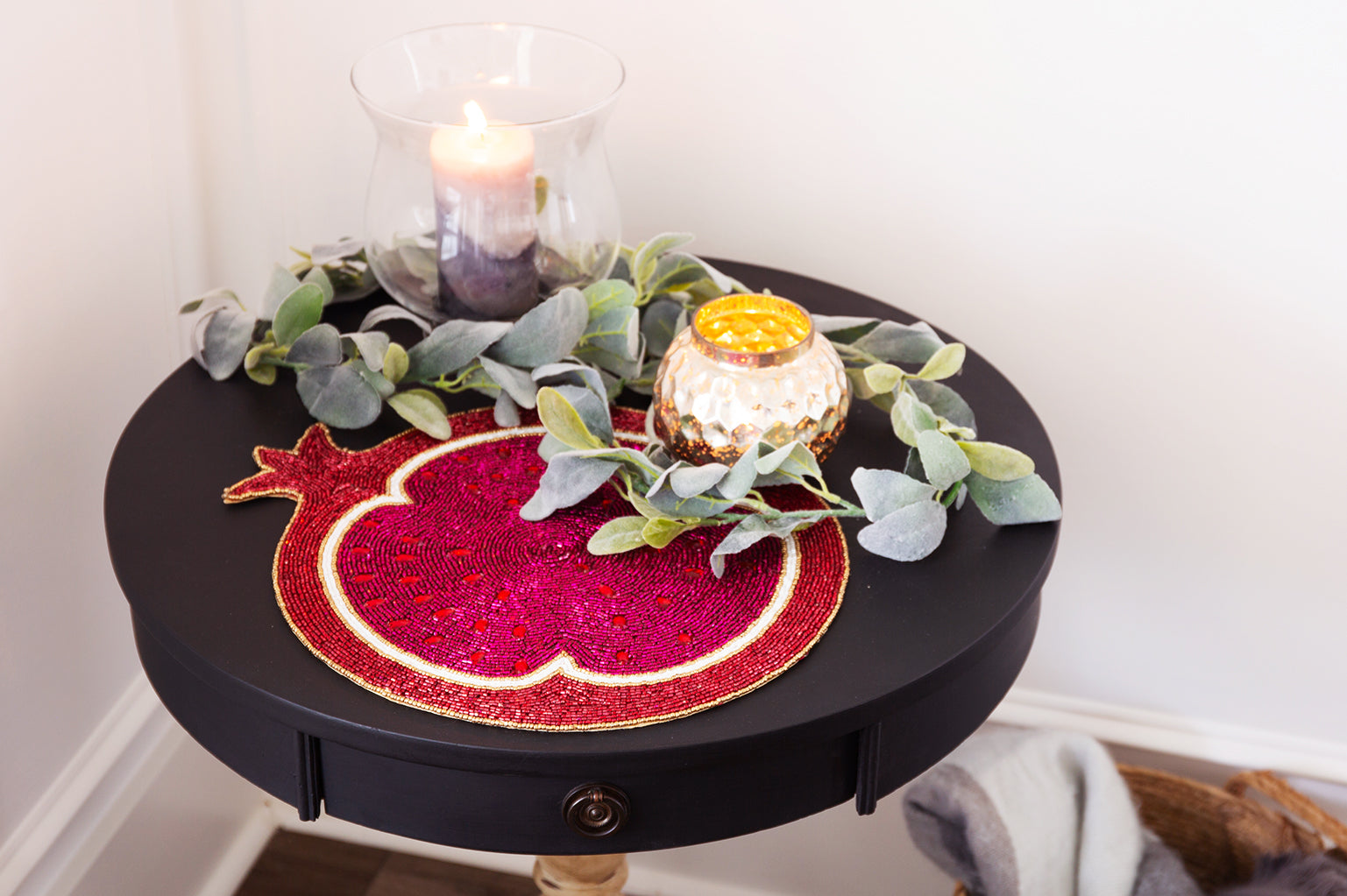 Sacred Pom Beaded Placemat