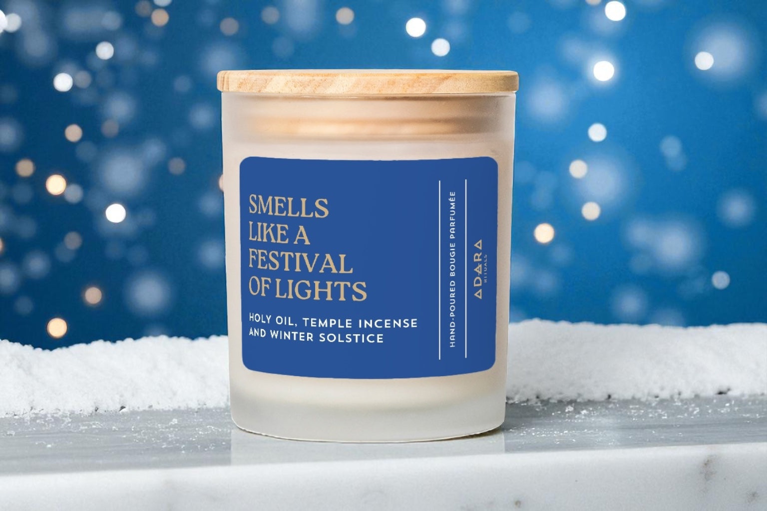 Hanukkah Candle Festival of Lights - Smells like Holy Oil, Temple Incense and Winter Solstice Menorah Dreidel