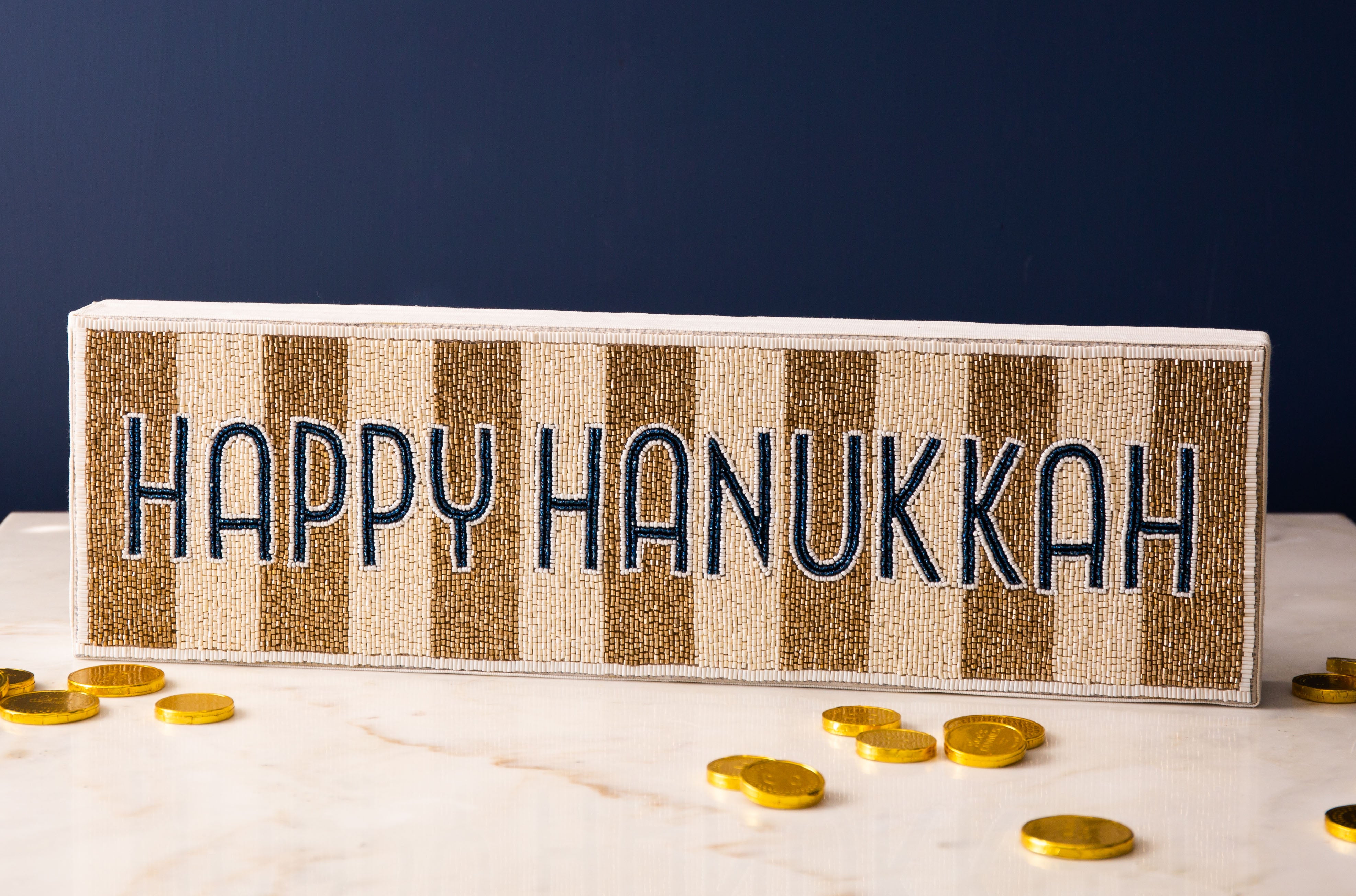 Nava Happy Hanukkah Beaded Sign