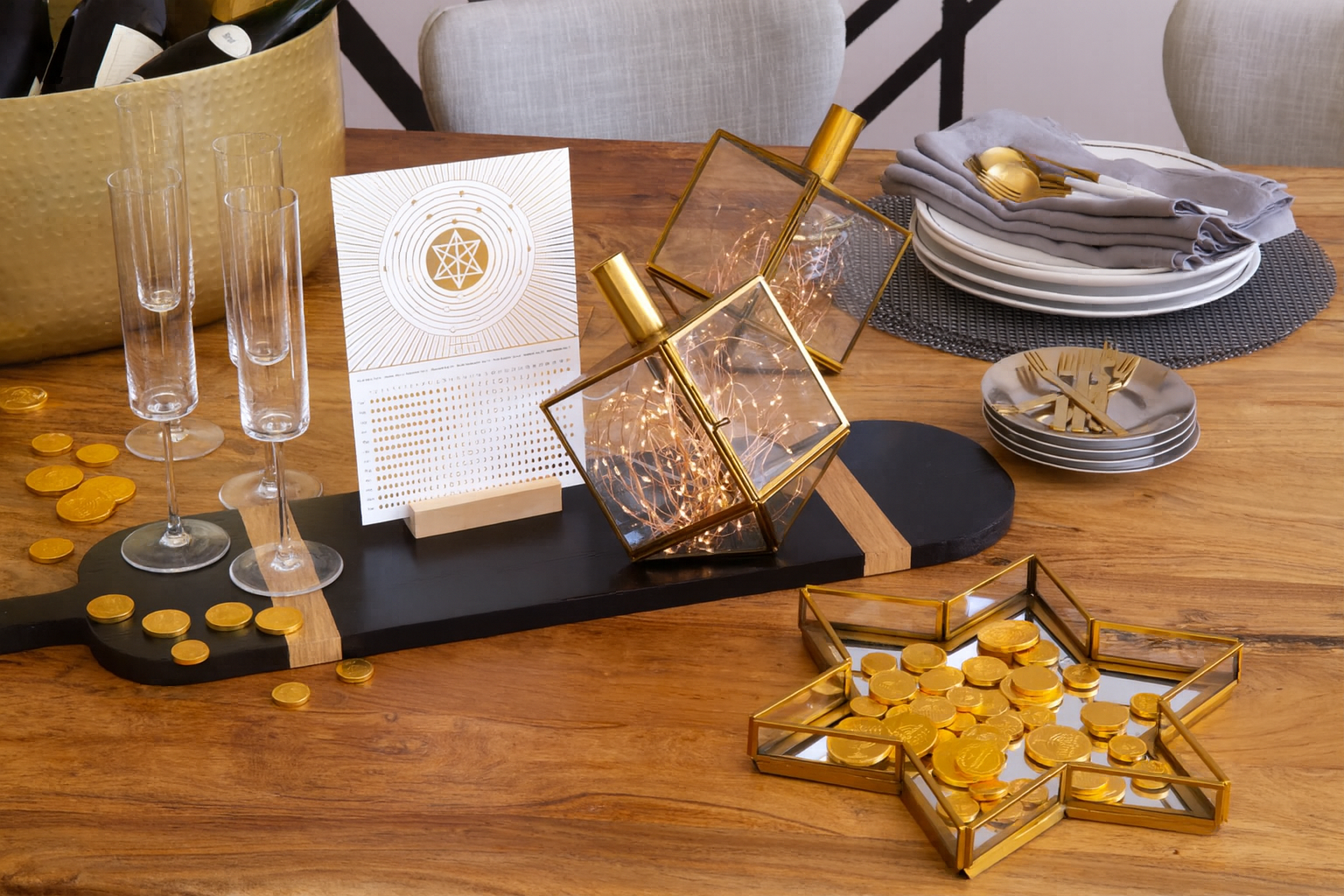 Radiant Hanukkah Gift Set