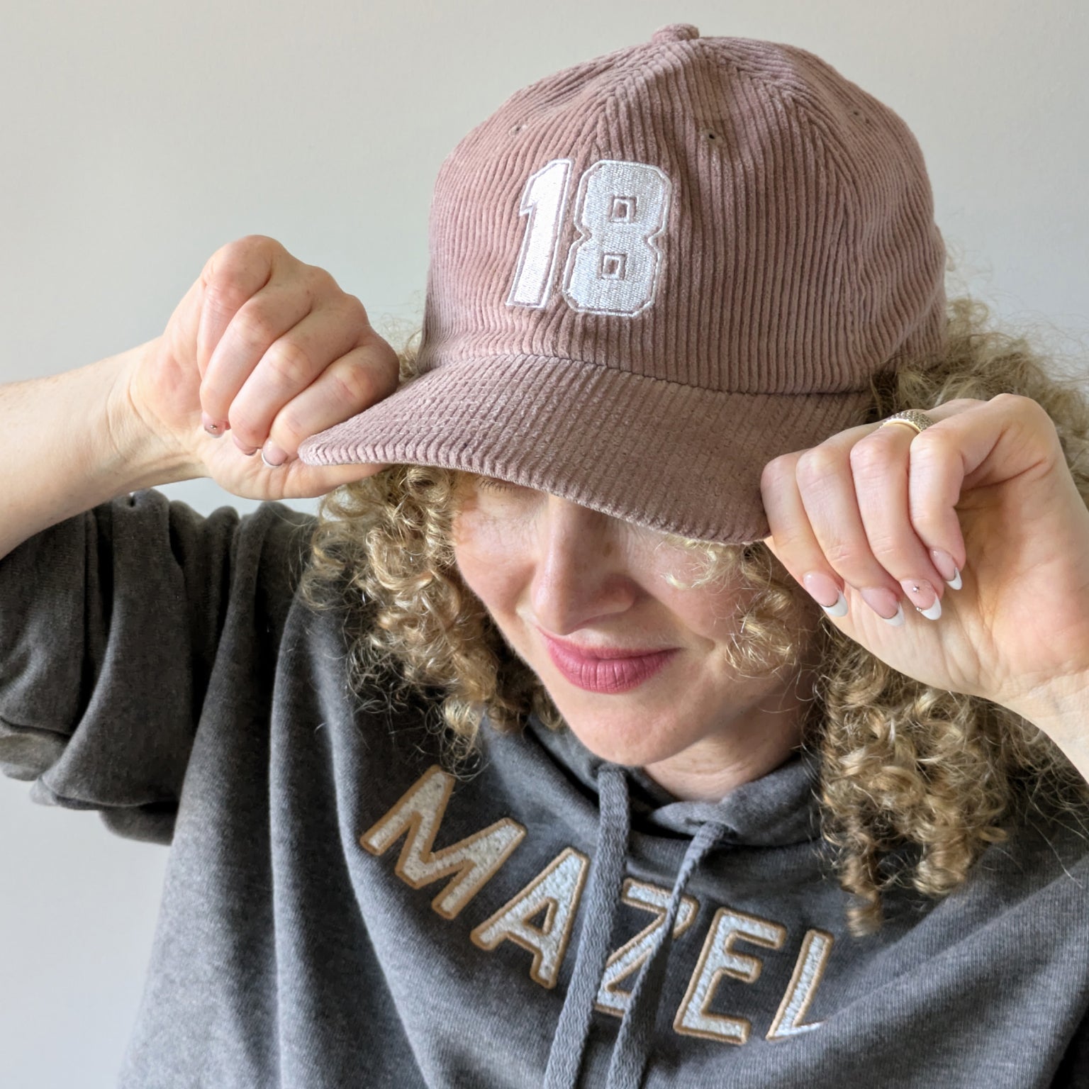 "18" Embroidered Cord Cap