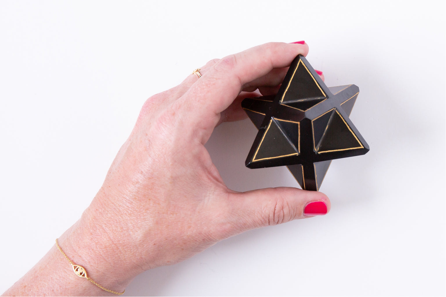 Kabbalah Crystal - Onyx Star of David