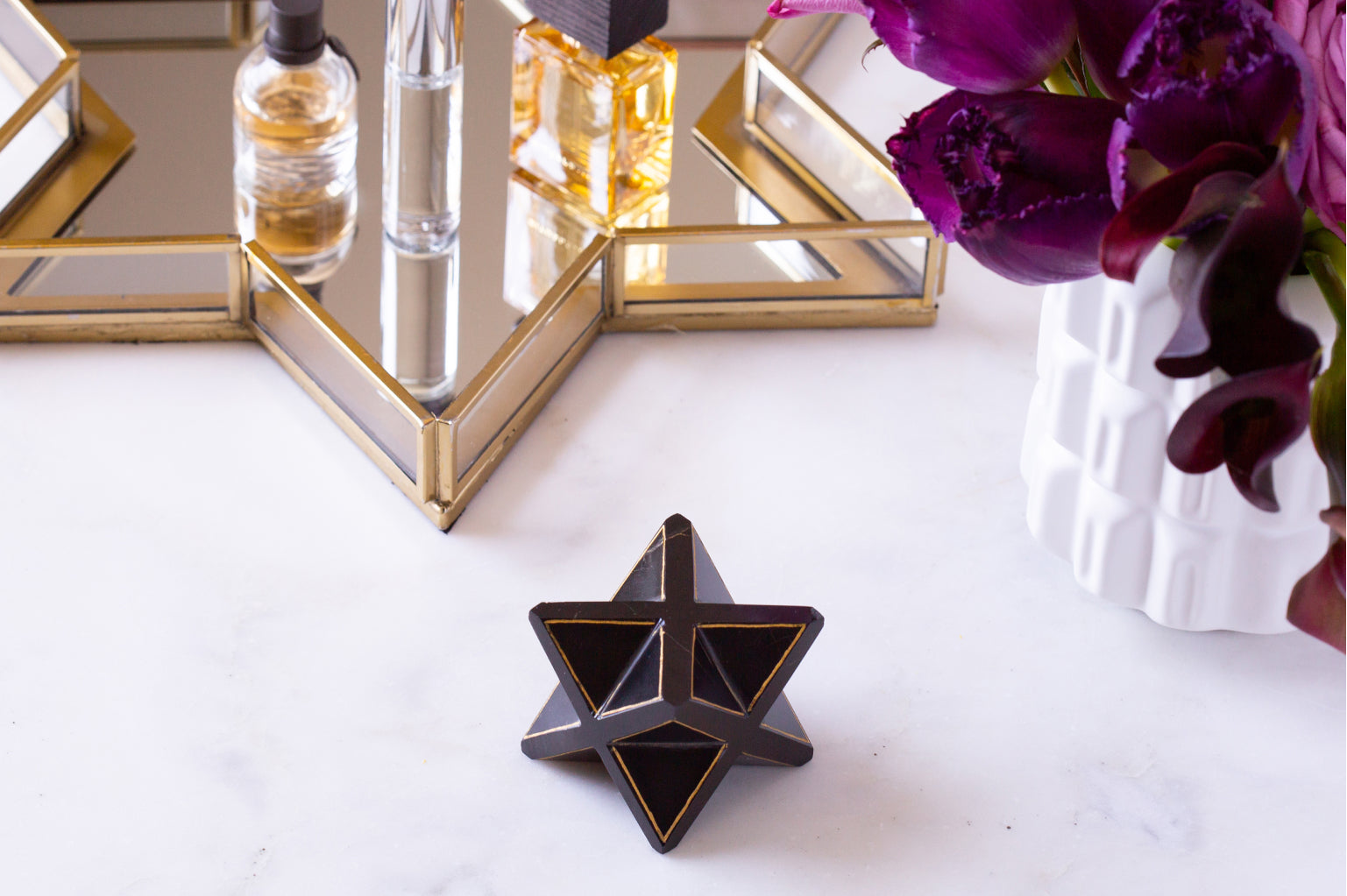 Kabbalah Crystal - Onyx Star of David