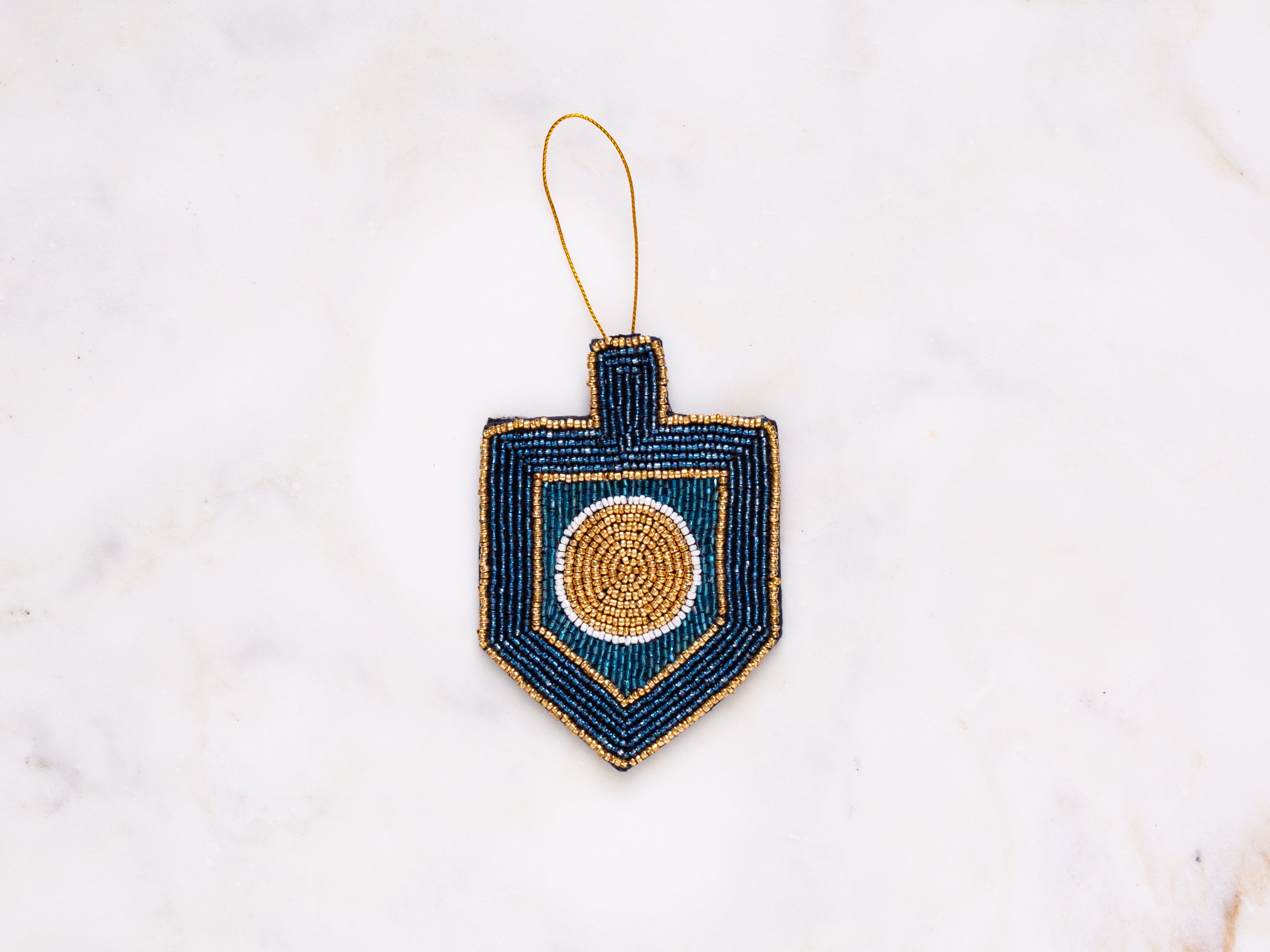 Solstice Moon Dreidel Ornament