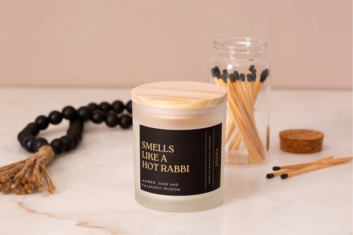 Smells Like Hot Rabbi Amber Sage Talmudic Wisdom Scented Candle