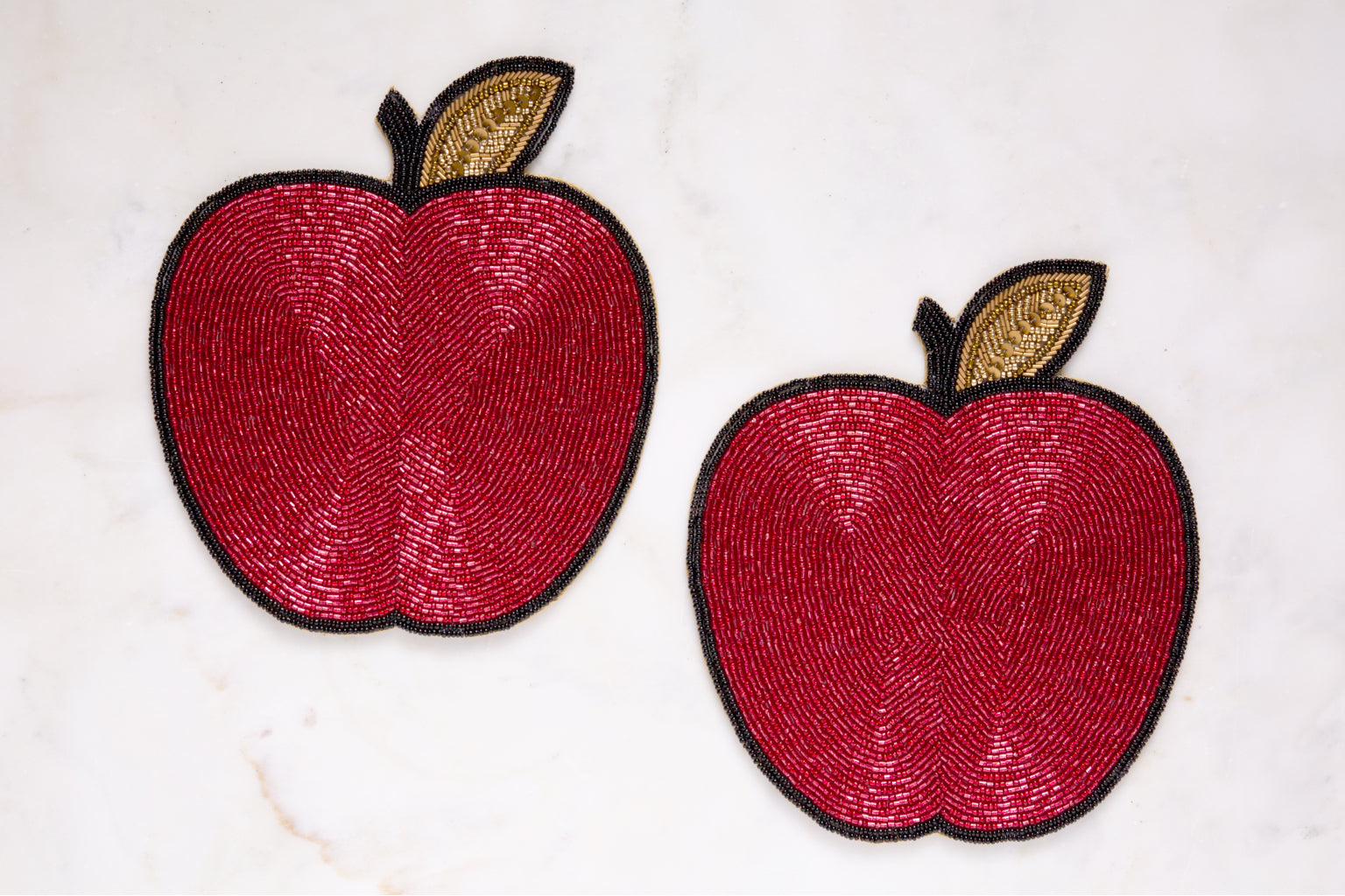 Peri Apple Beaded Petite Mats (pair)