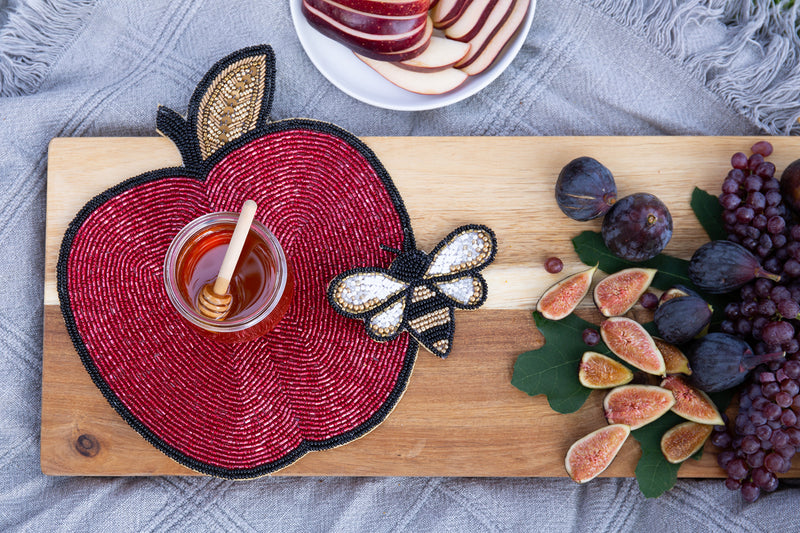Peri Apple Beaded Petite Mats (pair)