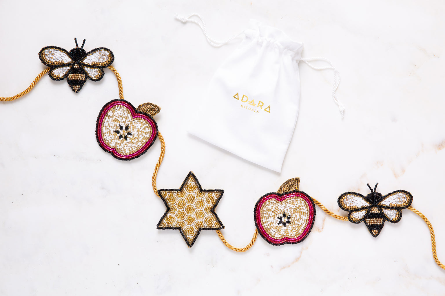 Devra Apple & Honey Beaded Garland