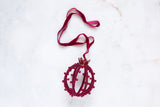 Delia Pomegranate Beaded Bauble