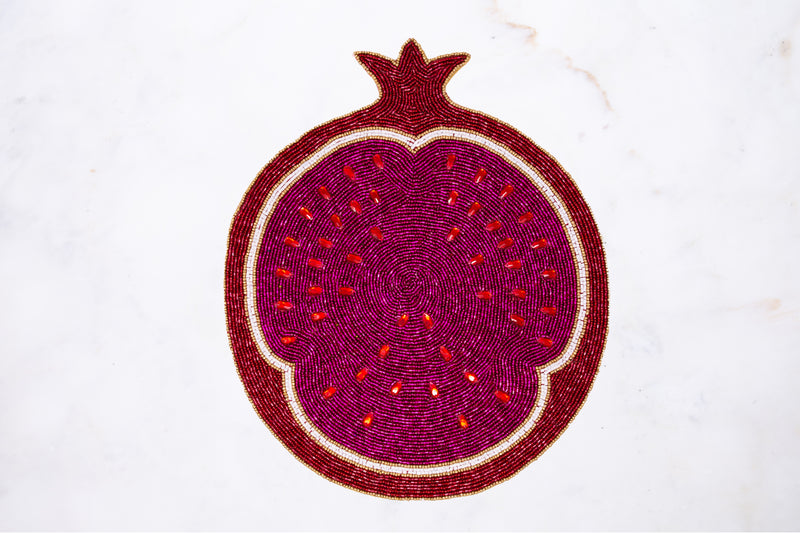 Rimona Pomegranate Beaded Placemat