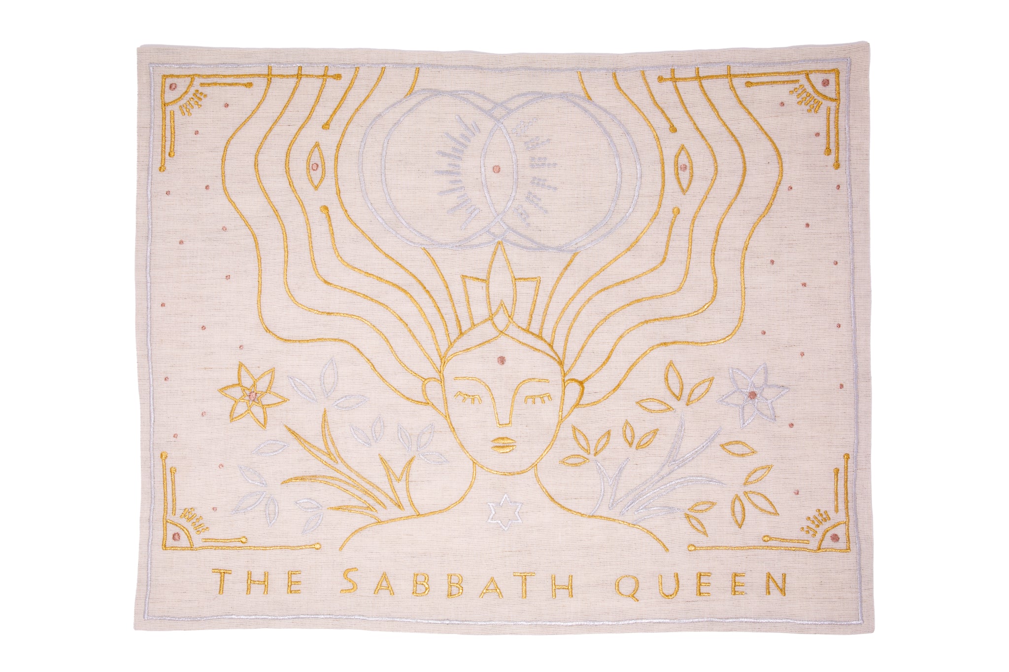 Sabbath Queen Challah Cover - Golden Sand