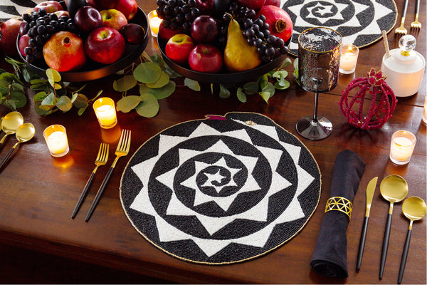 Nakasha Serpent Beaded Placemat