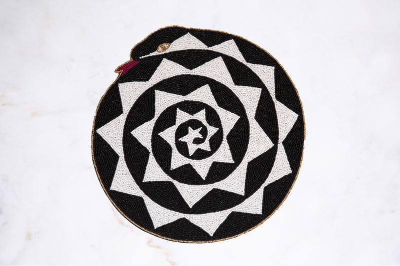 Nakasha Serpent Beaded Placemat